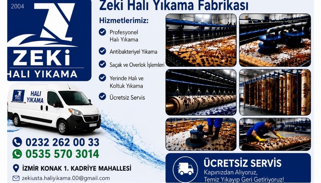 Konak 1. Kadriye Mahallesi Halı Yıkama Süreçlerinde Endüstriyel Hijyen Standartları