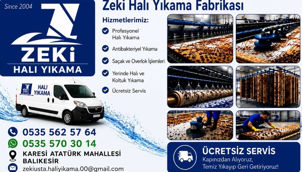 Karesi Atatürk Halı Yıkama Hizmeti