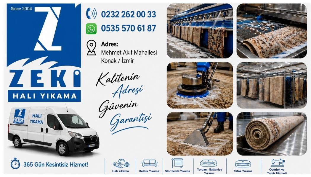 Konak Mehmet Akif Mahallesi Halı Yıkama Hizmeti