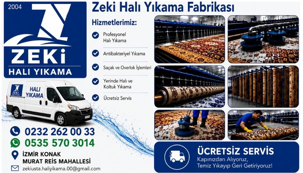 Konak Murat Reis Mahallesi Halı Yıkama Profesyonel, Hijyenik ve Uygun Fiyatlı Çözümle